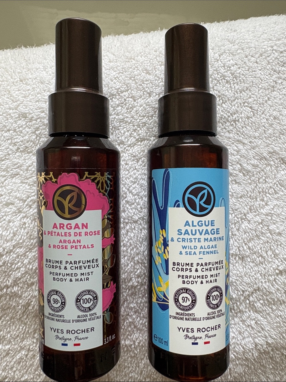 Set of 2 Yves Rocher Perfumed Body & Hair Mist ✨ NEW !
